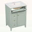 Meuble-lavabo moderne avec lavabo, 3 tiroirs, conception compacte-117983466