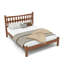 Lit plateforme en bambou Modern Beds Full, tête de lit rustique en forme de diamant pour la maison