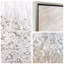 Art mural sur toile encadré avec feuille d'argent