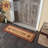 Burgundy Check Stars Coir Welcome Rug Rect-407281921