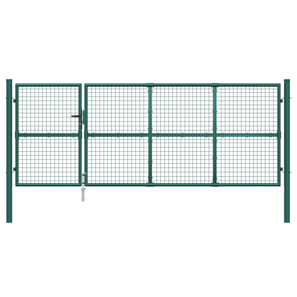 Bonnel 175cm H x 350cm W Green Metal Gate