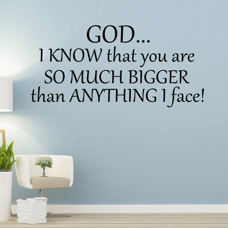 Text & Numbers Wall Decal, 12" H x 22" W