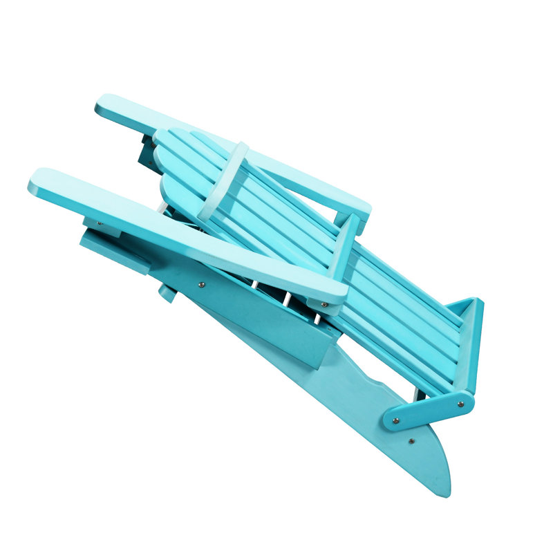 Chaise Adirondack pliante, conception ultra durable et résistante aux intempéries, aspect bois véritable, pliage facile sans épingles nécessaires, capacité de 300 lb