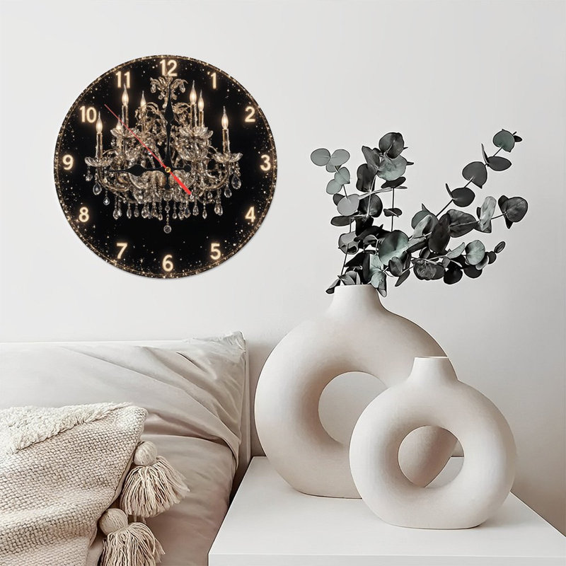 Lustre en cristal sur cadran