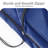 Patio Umbrella Cover Waterproof UV Resistant Outdoor Cantilever Umbrella Covers With Zipper And Rod, Navy