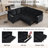 81"W Chenille Sofa Bed L-Shaped Sectional Sofa Bed With Pull-Out Bed & Storage & USB Charging-441010585