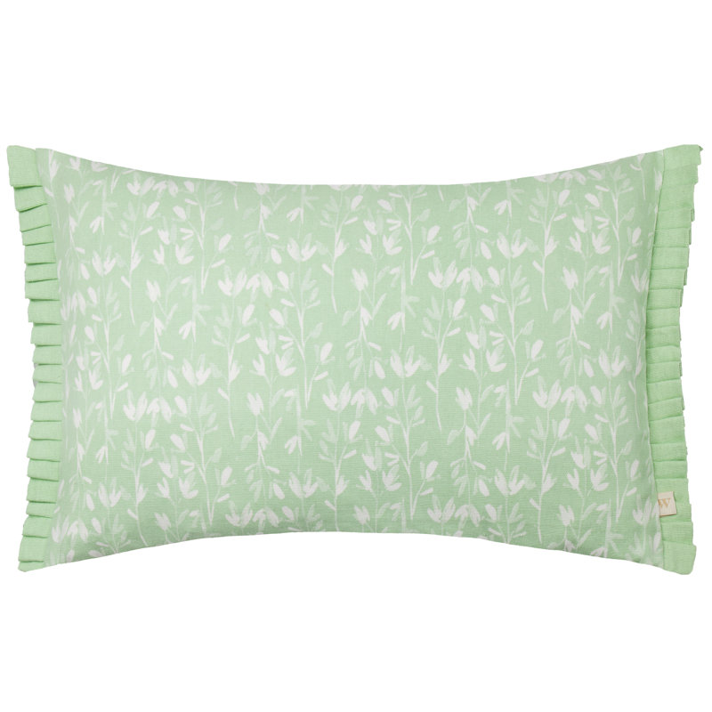 Chabot Floral Rectangular Cushion Cover, Green