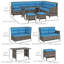 Keya 8 - Person Patio Conversation Set with Cushions-2014911705