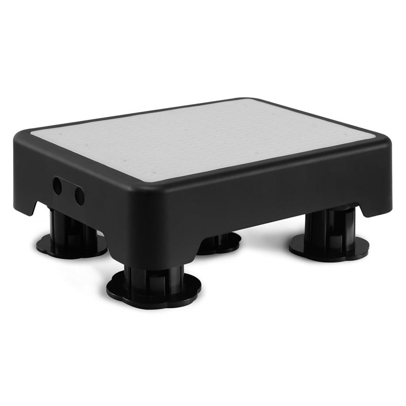 Adjustable Glow-in-the-Dark Step Stool with 3 Heights, Non-Slip Platform, 650LBS Capacity