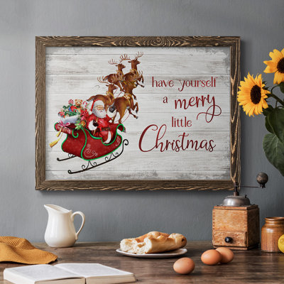 «Merry Little Christmas», reproduction d'art sur toile