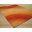 Tapis orange classique en laine touffeté à la main-16356674