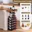 Plancher autoportant pour porte-bouteilles de vin, mini table de bar avec plateau de table, porte-bouteilles et porte-bouteilles en verre