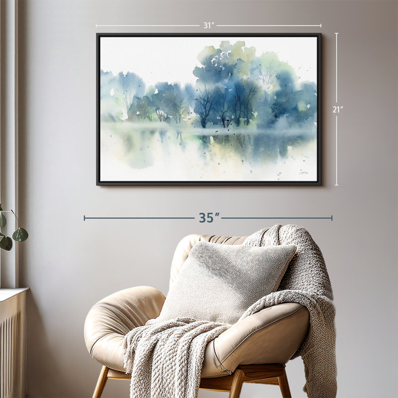 " Blue Pond Reflections ", 31" H x 21" W