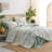 Boho Floral Green Botanical Comforter Set With Colourful Flower Print Pattern Soft Comfortable And Lightweight Microfiber Bedding Set-110734360