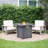 28-Inch Iron Square Propane Fire Pit Table