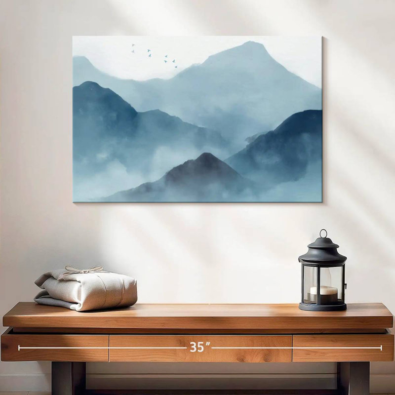 Alvord Abstract Mountain Range, 16" H x 24" W