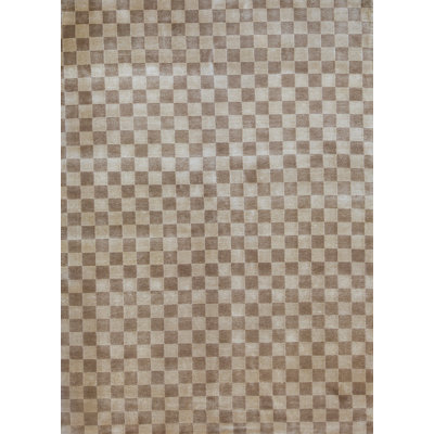 Tapis doré de haute qualité noué à la main