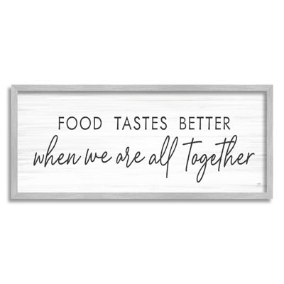 «Food Taste Better All Together», estampe numérique encadrée par Lux + Me Designs