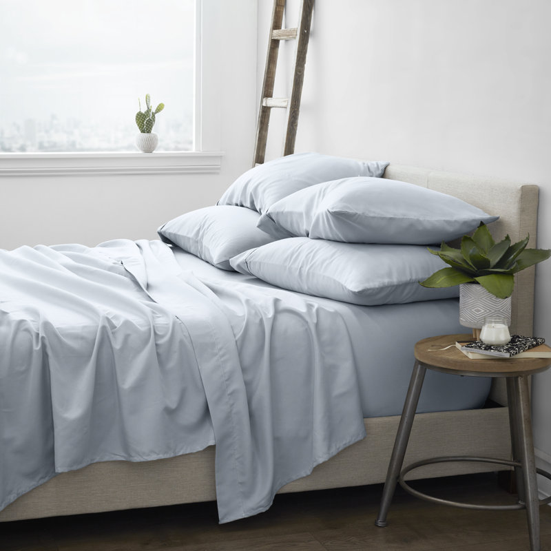 Ensemble de draps en microfibre Archimedes, Grand, Bleu clair