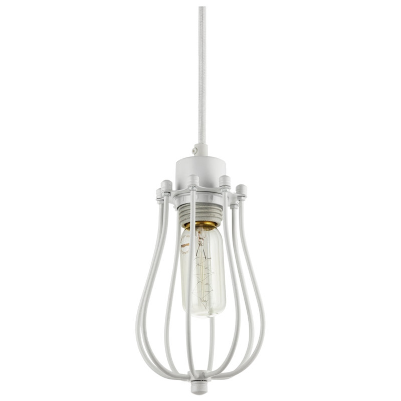 Luminaire suspendu à 1 lumière Vermont, Blanc