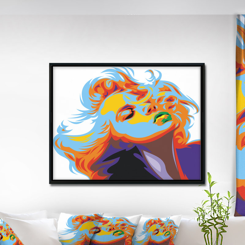 «Vector Blonde», reproduction d'impression, H 30 po x l 40 po x P 1,5 po, Toile avec cadre flottant