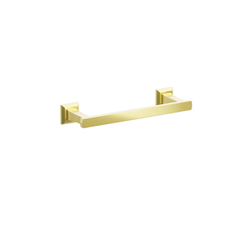 Towel Bar, Unlacquered Brass, 1.625" H x 10.375" L x 3.125" D