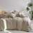 Striped Duvet Cover Set 100% Washed Cotton Linen Like Textured-105229476-105229477