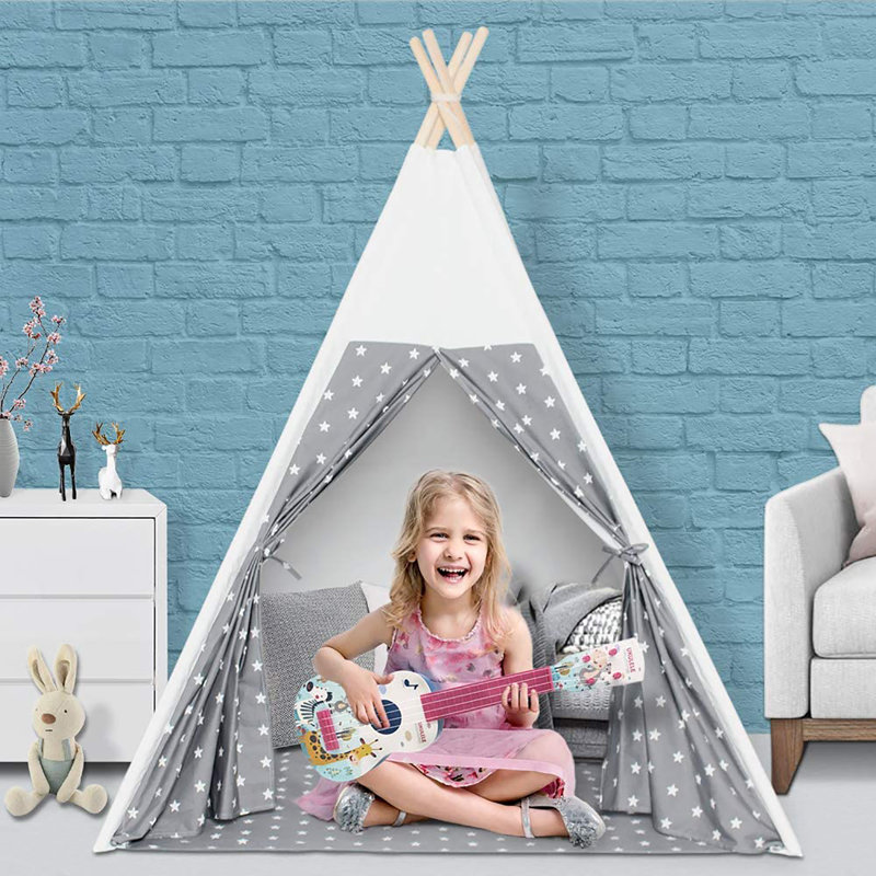 Wilwolfer 47'' W x 47'' D Indoor / Outdoor Polyester Triangular Play Tent