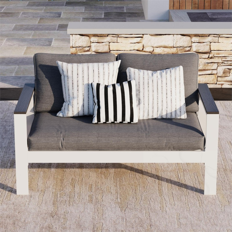 Patio Sofa with Cushions