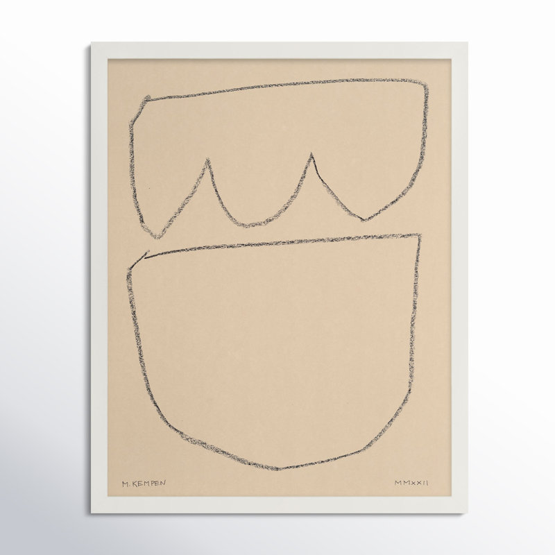 Outlines 8 Print by Michael Kempen, White, 50" H x 40" W x 1.25" D