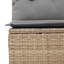  Ensemble de canapé de jardin en rotin beige
