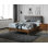 Monte Rosa Platform Wooden/Upholstery Bed In Queen Size