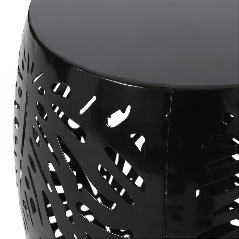Metal End Table -Large, Black