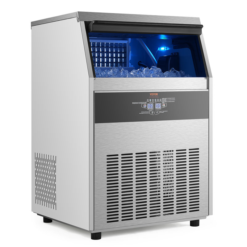 Machine à glaçons commerciale autoportante 160lbs / 24H 80 cubes de glace