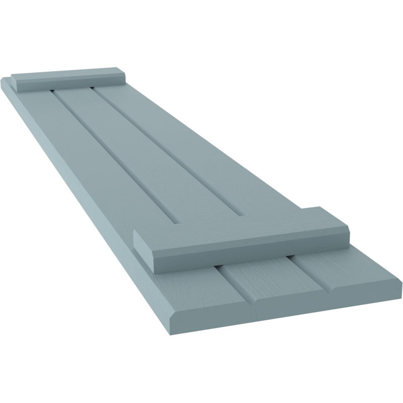 Volets de planche-n-lattes (par paire) Americraft (2 lattes), Bleu paisible, 10 1/2", 63"
