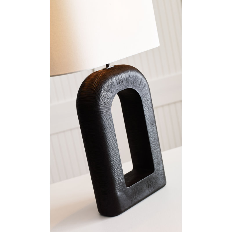 Kelly Wearstler Utopia Large Combed Table Lamp, Black