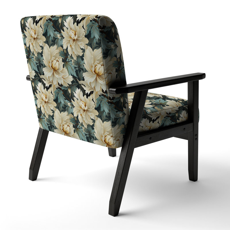 Fauteuil d'appoint rembourré Natural Damask Serenity