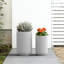 Petit pot de fleurs rond en forme de perle avec trou de drainage 11 po-883266800-883266806