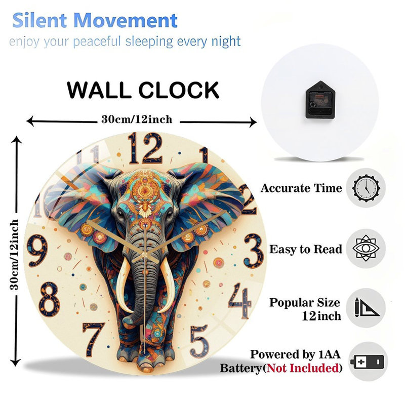 Horloge murale 12 po
