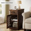 Table de bout étroite avec tiroir et armoire Rustic