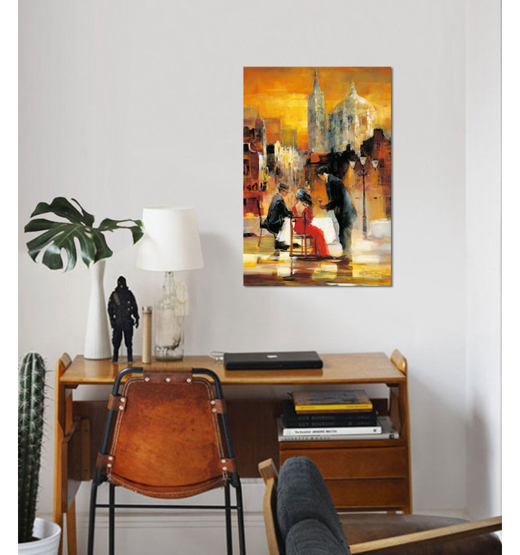 « amour ii », impression sur toile, H 12 po x l 8 po x P 0,75 po, Pas de tapis, Toile tendue