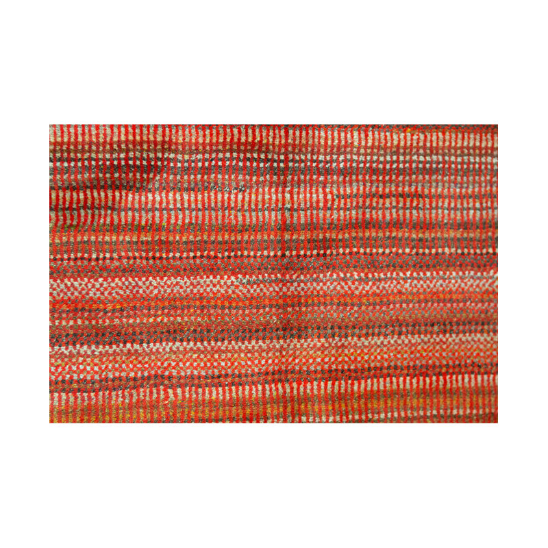 Hand-Knotted High-Quality Red Area Rug