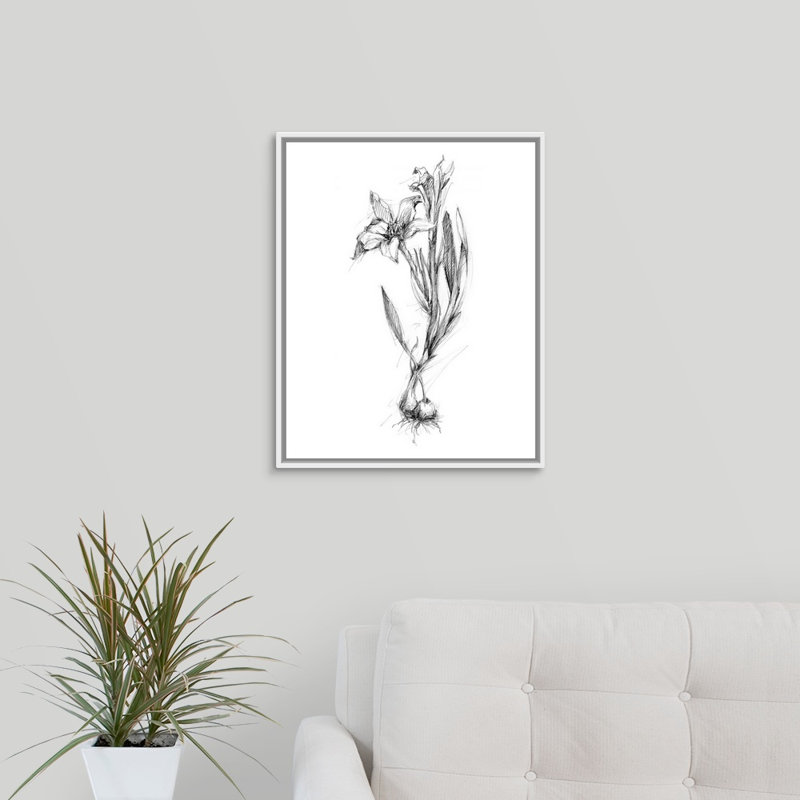 «Bloom Sketches I» par The Novogratz, reproduction d'art sur toile, Toile tendue, H 20 po x l 16 po x P 1,25 po
