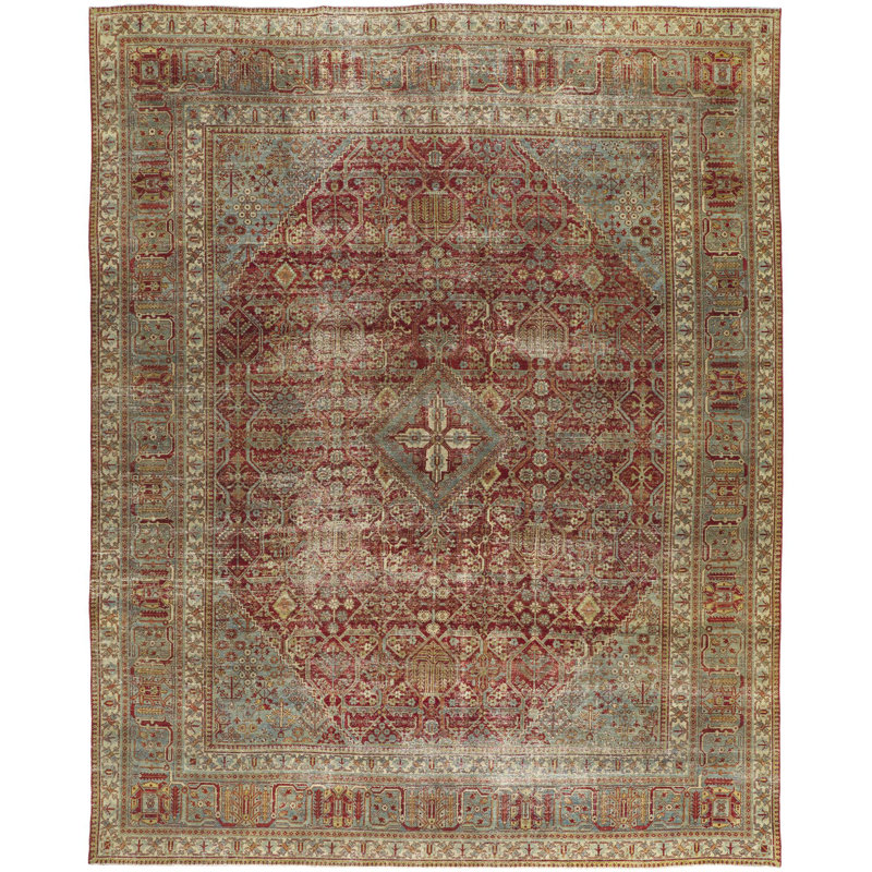 Antique One Of A Kind One-of-a-Kind 10'3" X 13'1" Hand Knotted Area Rug