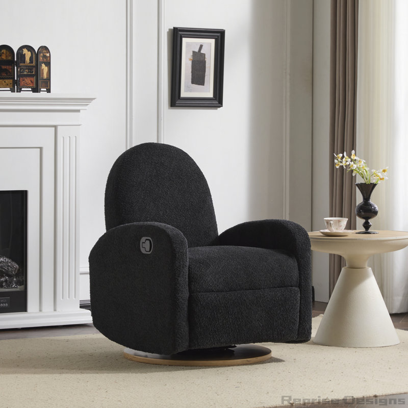 Fauteuil inclinable et pivotant 360 °, Noir