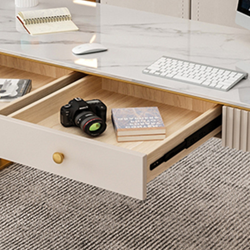 Bureau élégant de style français, H 29,52 po x l 55,11 po x P 23,62 po