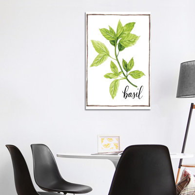 Watercolour Herbs I - Wrapped Canvas Print