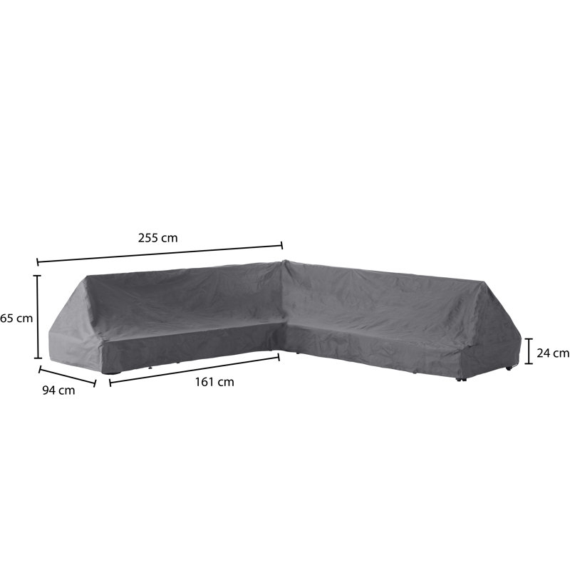 Premium Outdoor Patio Sectional Cover, 65cm H x 255cm W x 255cm D