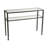 42'' Glass Top Console Table