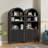 70.9" H Arched Display Cabinet-2124600542
